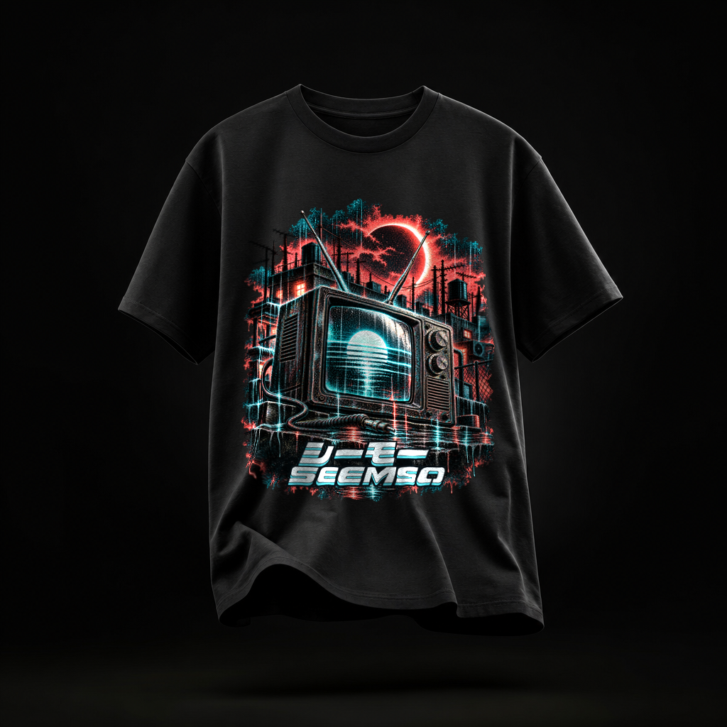 Afterimage tee in Black