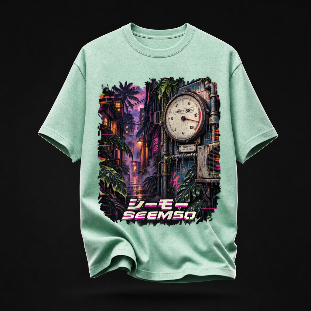 Humidity 88 tee in Heather Mint