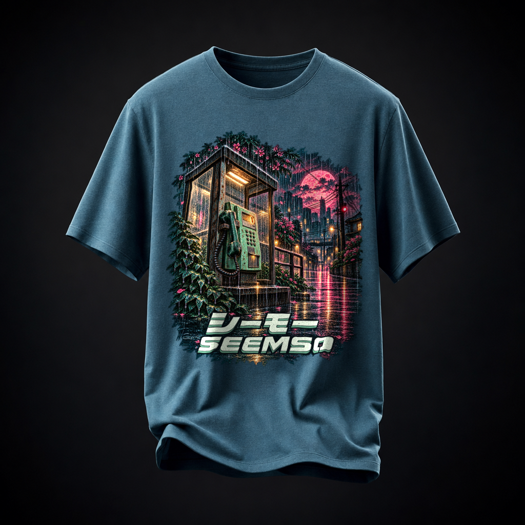 Last Connection tee in Heather Deep Teal