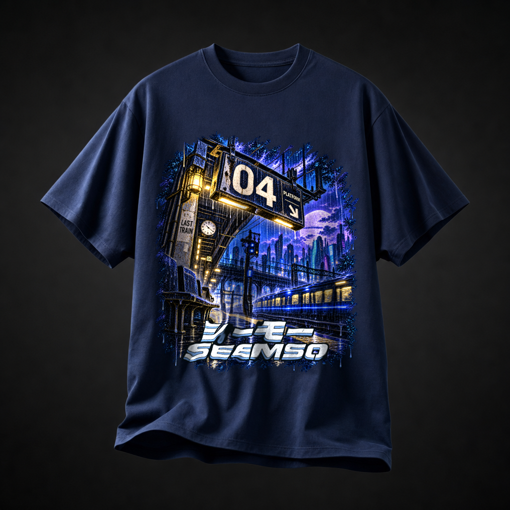 Platform 04 tee in Navy