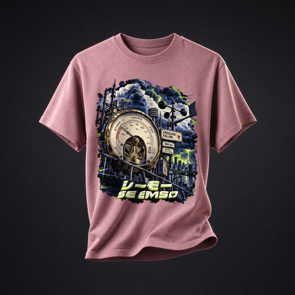 Pressure Falling tee in Heather Orchid
