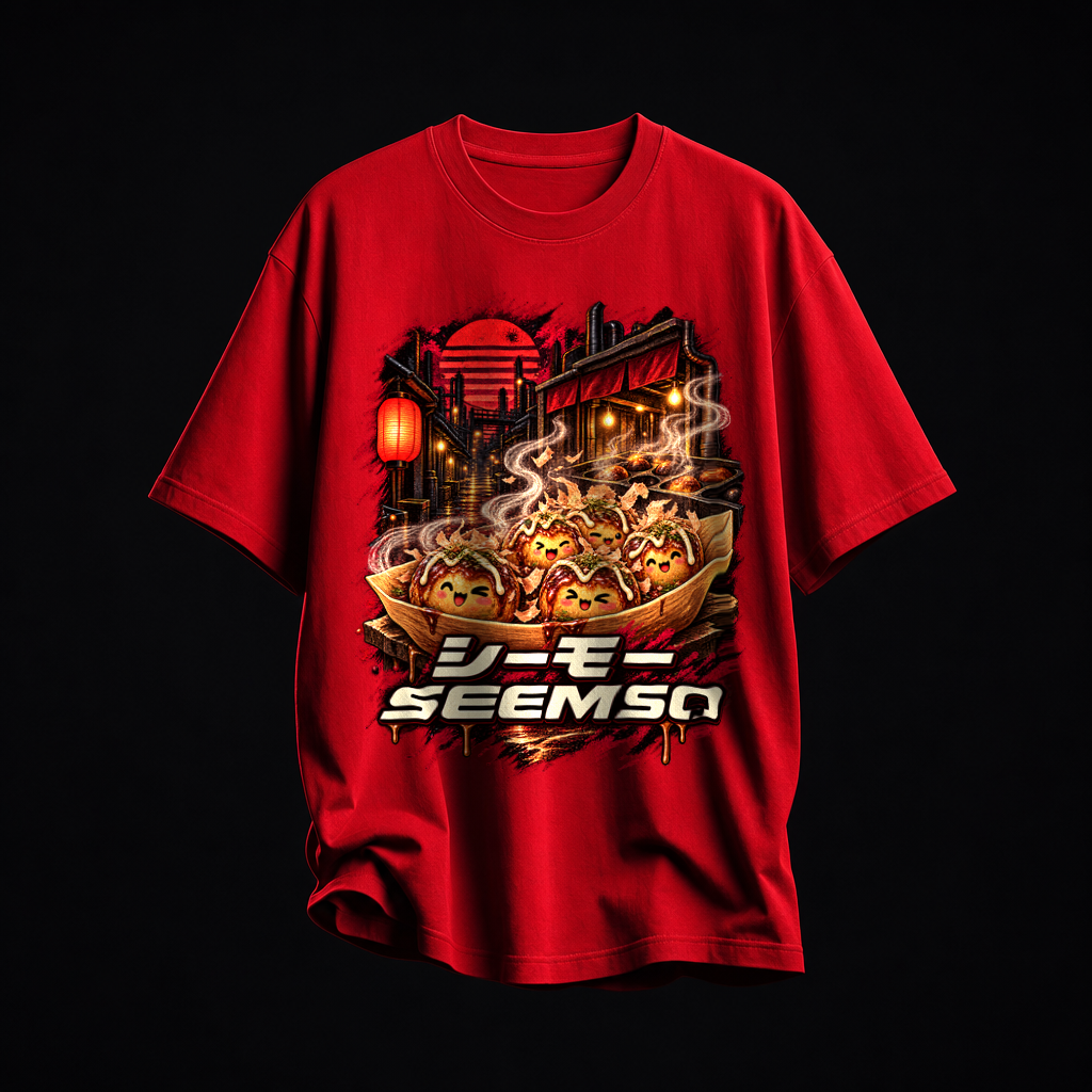 Heat Warning tee in Red