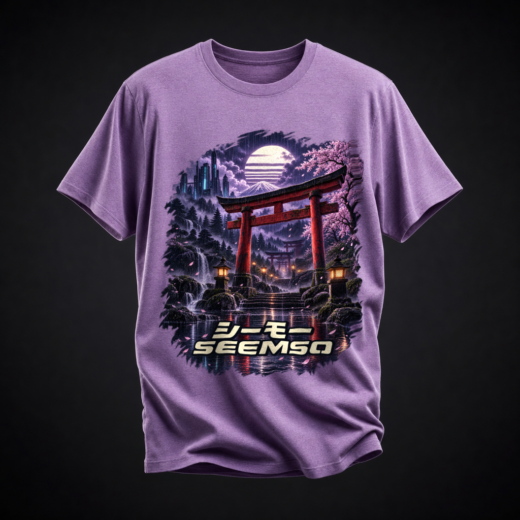 Torii Nights tee in Heather Team Purple